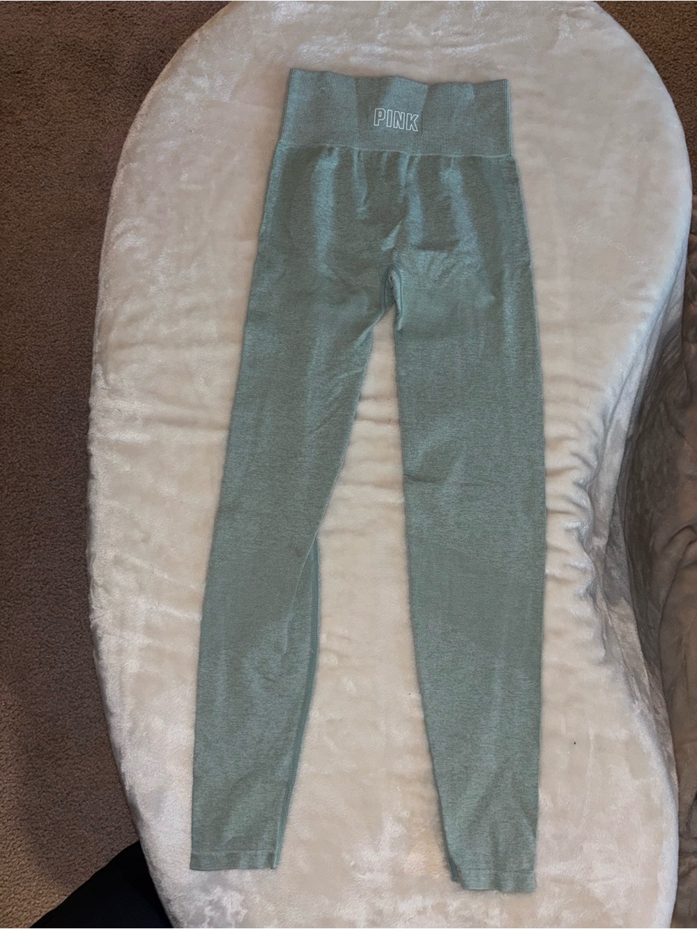 PINK Victoria's Secret Sage Green High-Rise Leggings